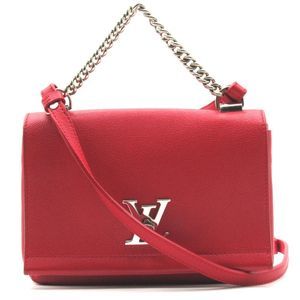 Louis Vuitton LockMe BB 2way Shoulder Bag Red